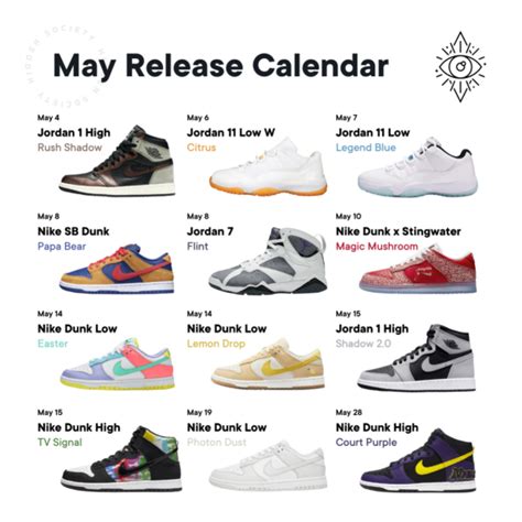 nike snkrs release calendar